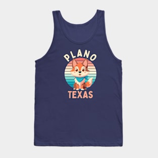 Plano City Texas with Baby Coyote Tank Top